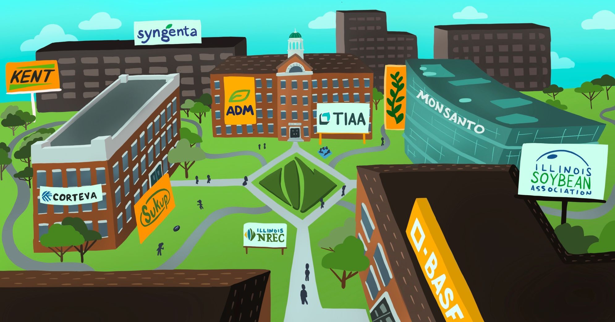 campus illustration